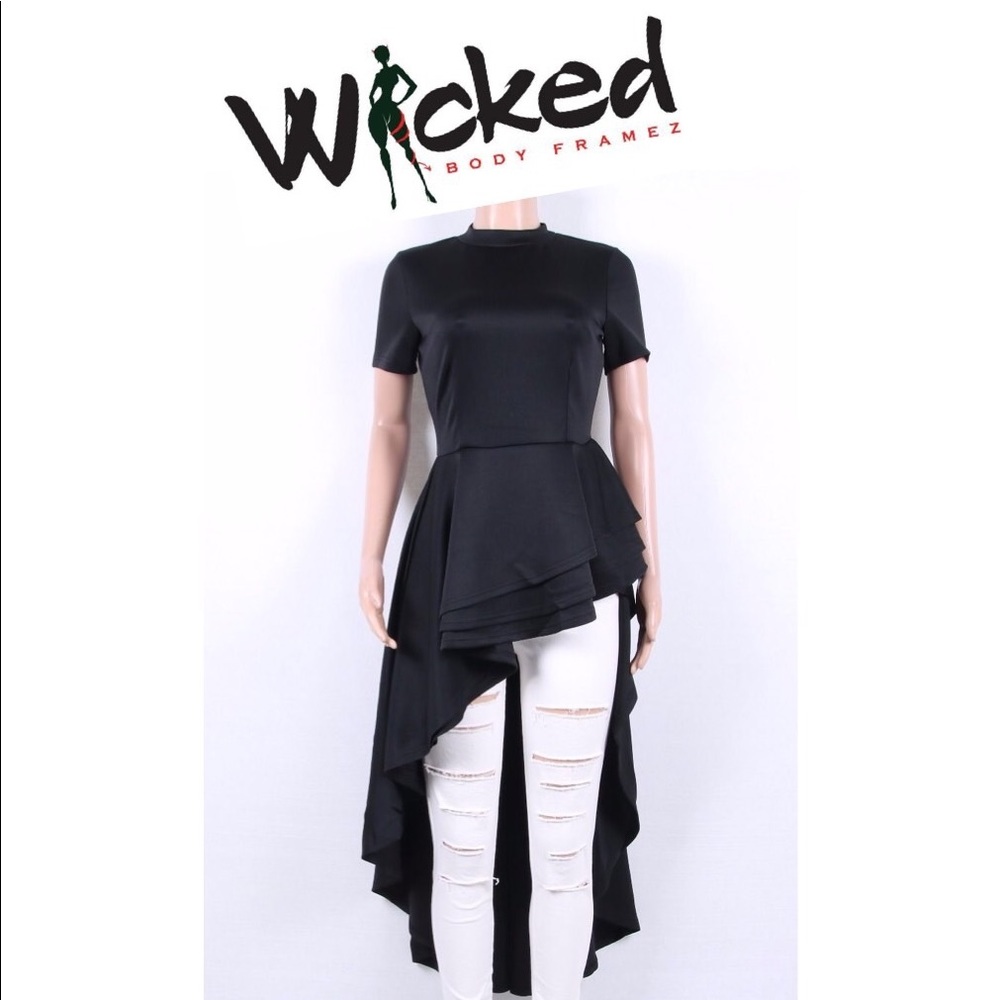 Thick Shirt Hi-Lo Dress